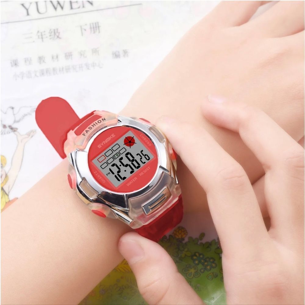 Waterproof Kids Sports Boys Girls Student LED Digital Watch Alarm Stopwatch Gift